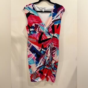London Style Collection V Neck Dress Size Women’s 12 Petite